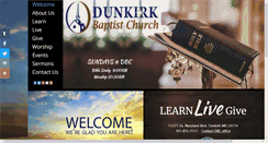 Desktop Screenshot of dunkirkbaptistchurch.org