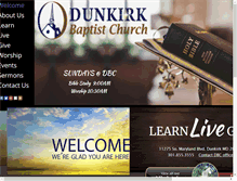 Tablet Screenshot of dunkirkbaptistchurch.org